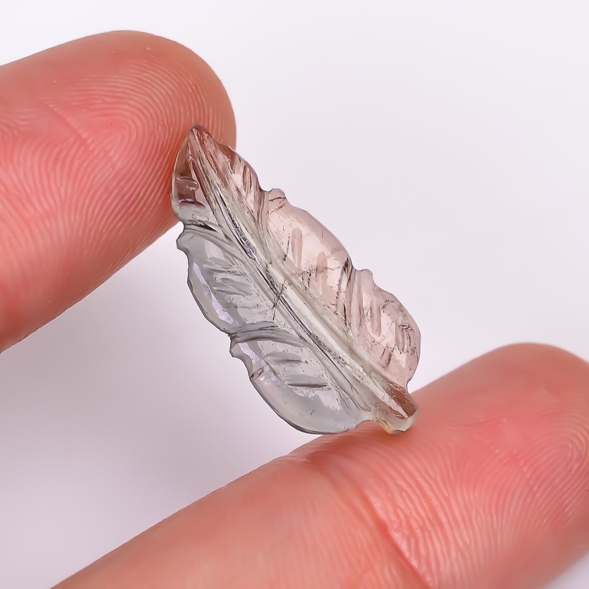 Natural Tourmaline Leaf Shape Carved Loose Gemstone For Making Jewelry 4.45 Ct. 22X10X2 mm Y-9946