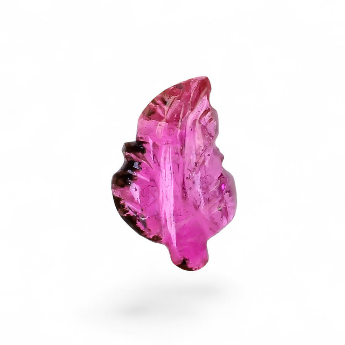 Natural Pink Tourmaline Leaf Shape Carved Loose Gemstone For Making Jewelry 2.9 Ct. 13X8X3 mm Y-9948