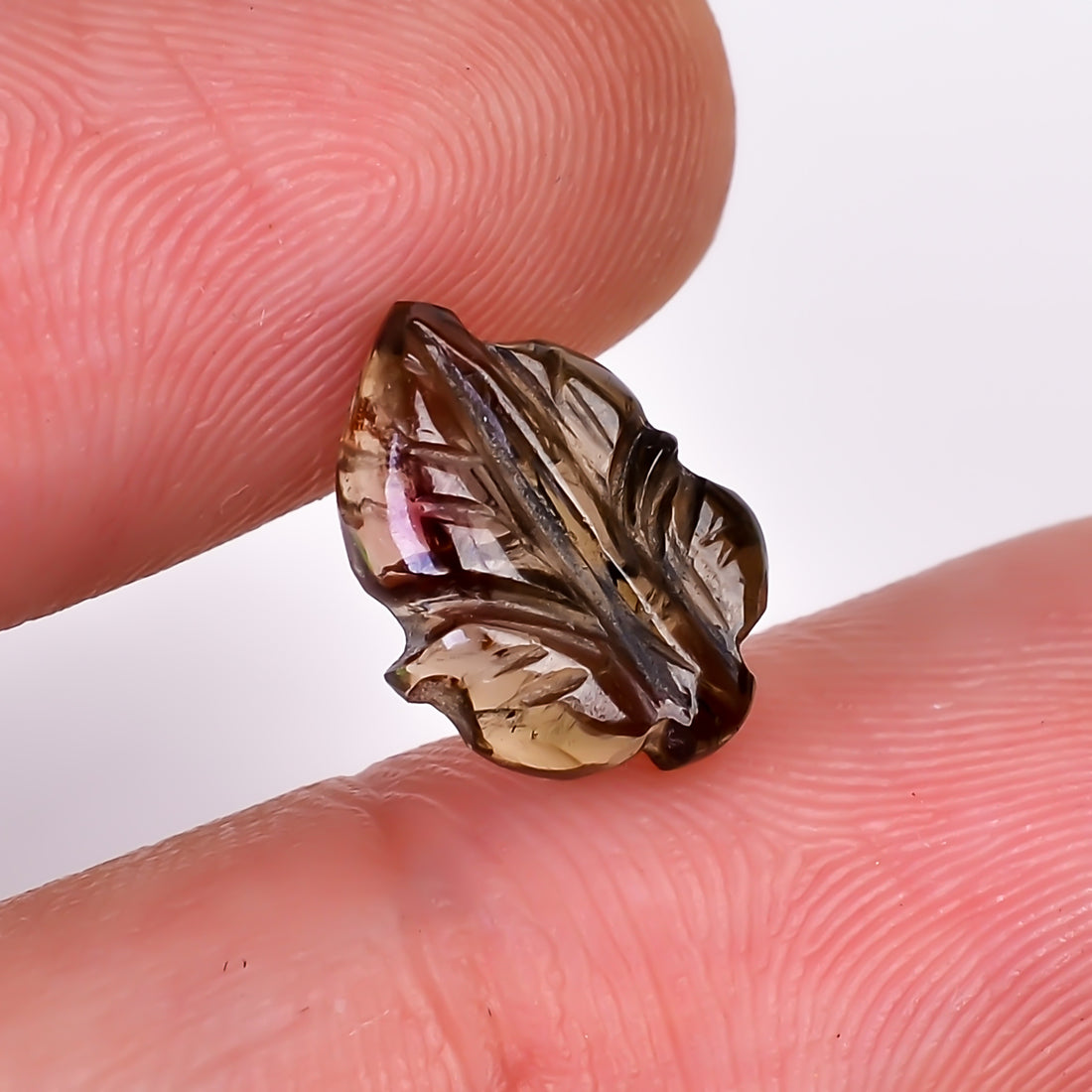 Natural Tourmaline Leaf Shape Carved Loose Gemstone For Making Jewelry 2.5 Ct. 12X8X3 mm Y-9963