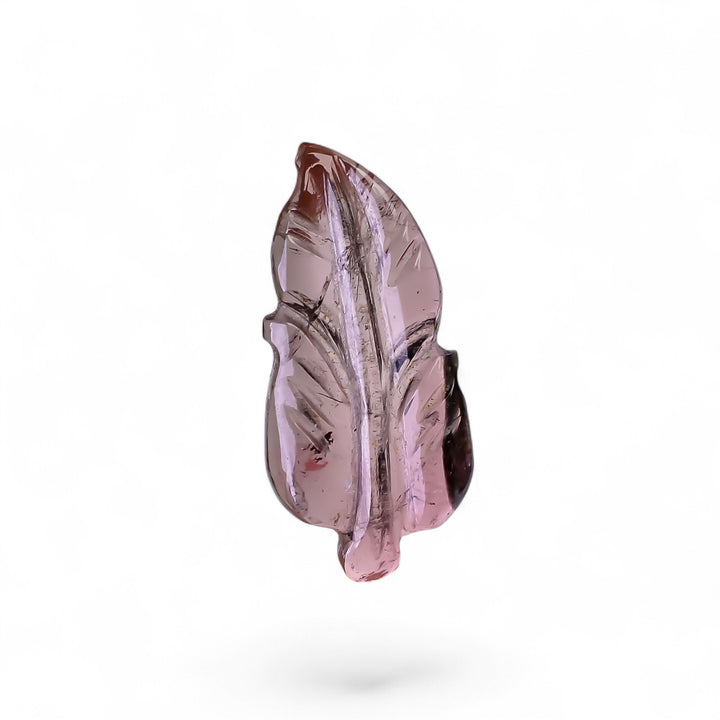 Natural Tourmaline Leaf Shape Carved Loose Gemstone For Making Jewelry 3.1 Ct. 19X9X2 mm Y-9974