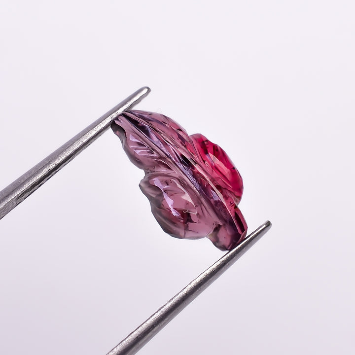 Natural Tourmaline Leaf Shape Carved Loose Gemstone For Making Jewelry 2 Ct. 12X6X3 mm Y-9978