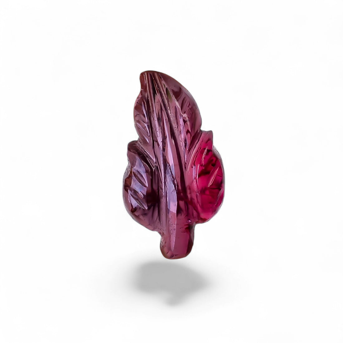 Natural Tourmaline Leaf Shape Carved Loose Gemstone For Making Jewelry 2 Ct. 12X6X3 mm Y-9978