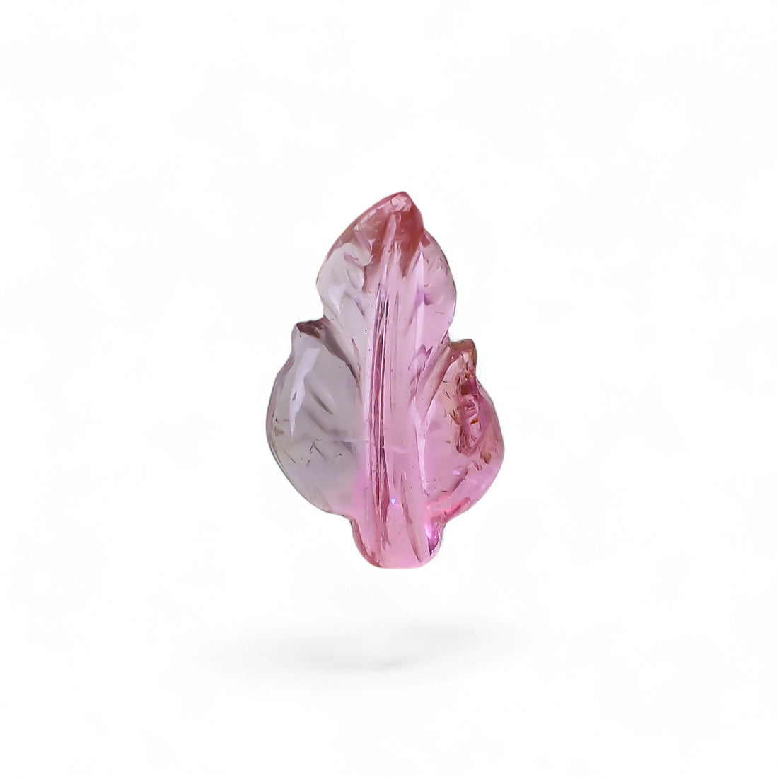 Natural Watermelon Tourmaline Leaf Shape Carved Loose Gemstone For Making Jewelry 1.5 Ct. 12X7X2 mm Y-9993