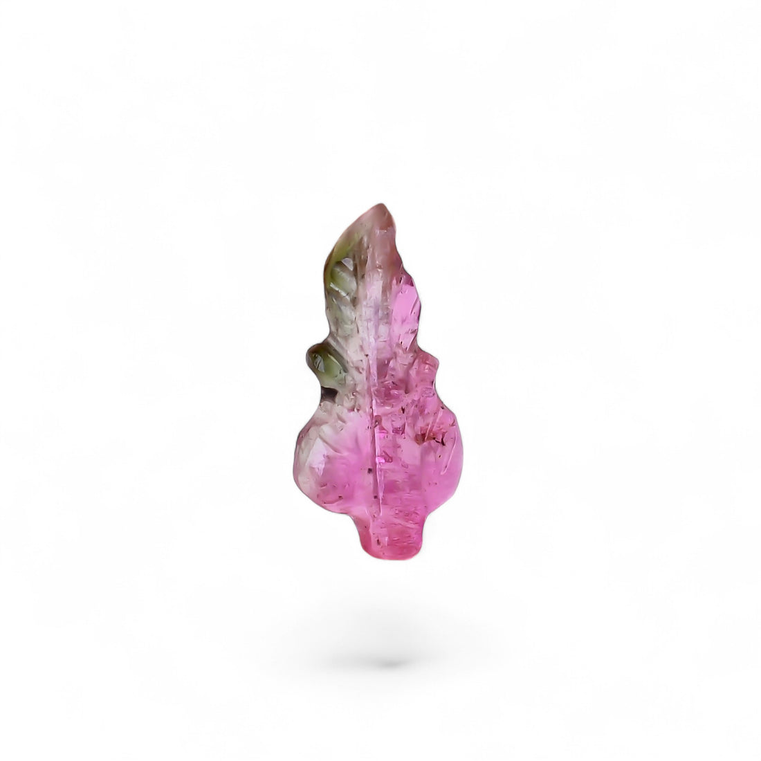 Natural Watermelon Tourmaline Leaf Shape Carved Loose Gemstone For Making Jewelry 0.6 Ct. 10X5X1 mm Y-9995