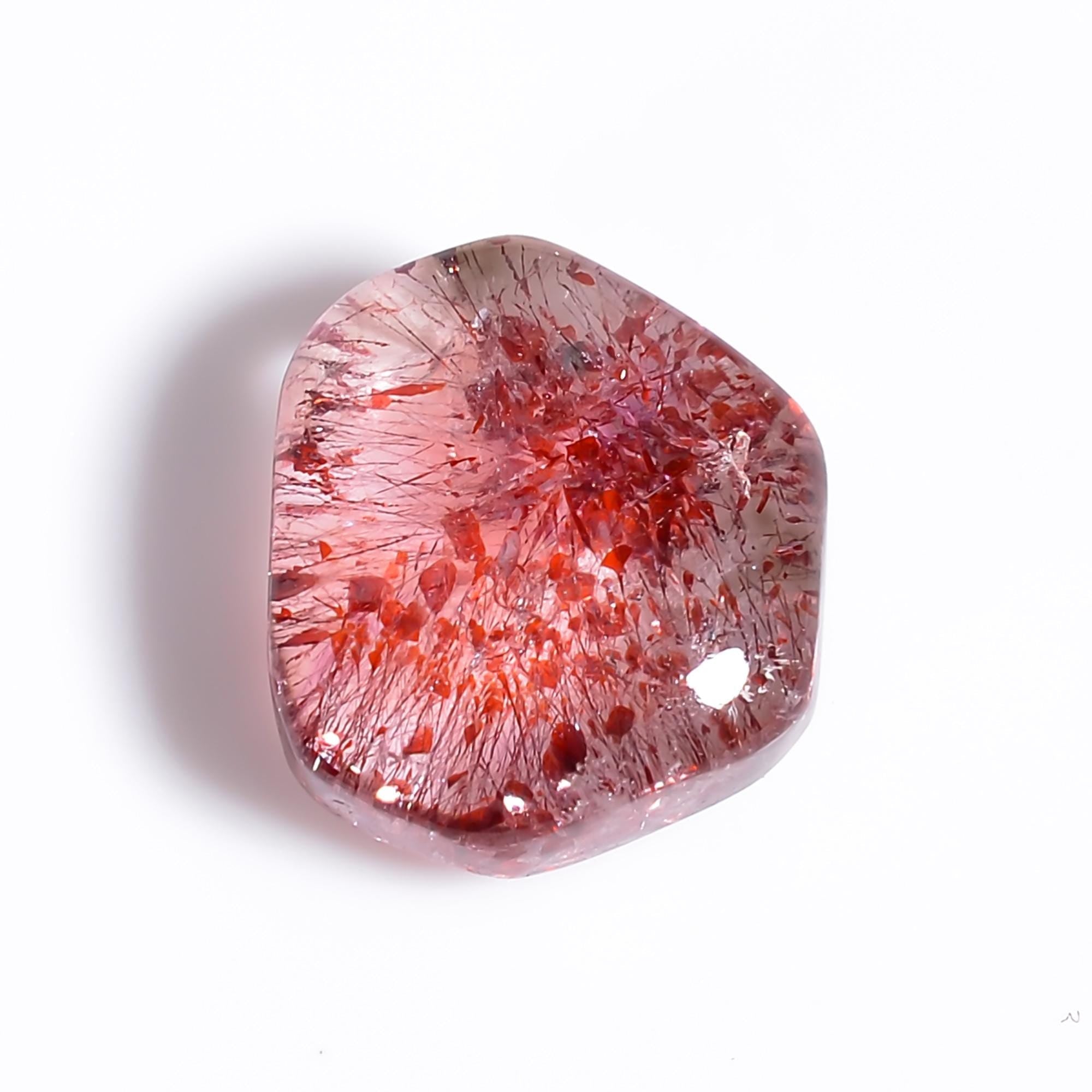 elestial quartz natural fancy shape cabochon loose gemstone