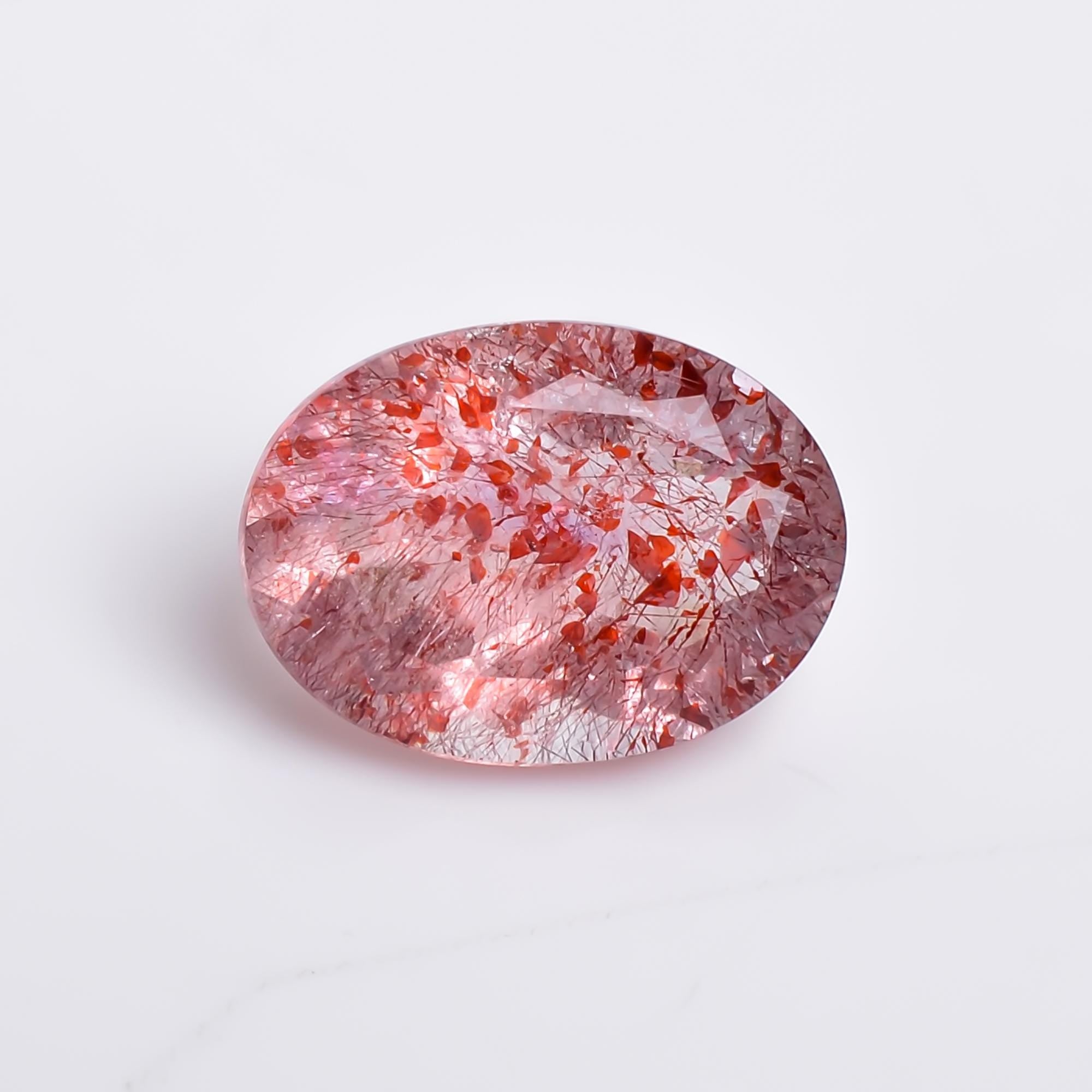 elestial quartz oval shape natural cut stone loose gemstone