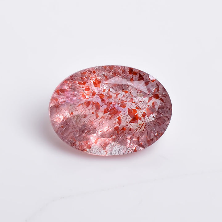elestial quartz oval shape natural cut stone loose gemstone
