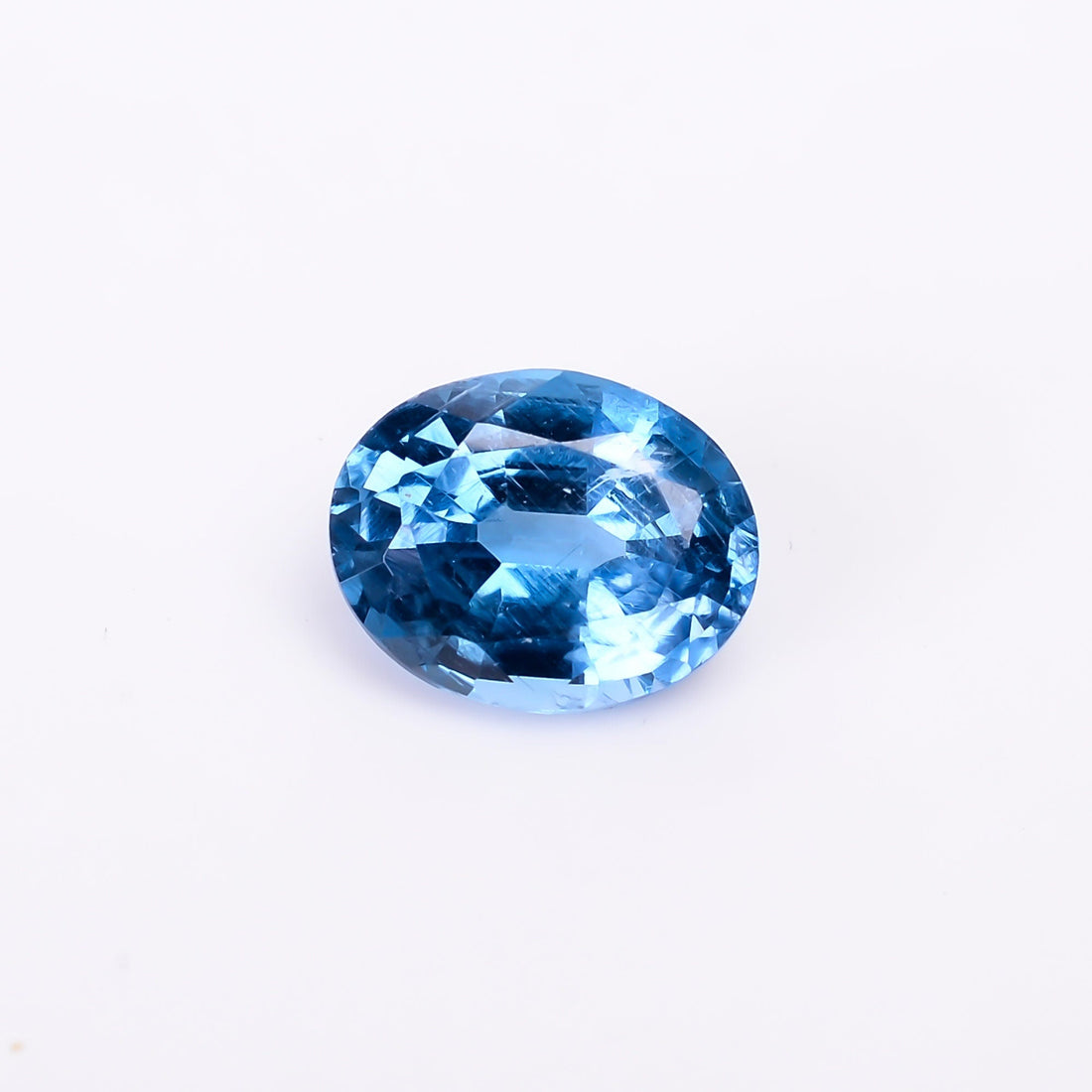 natural blue kyanite oval shape cut stone loose gemstone