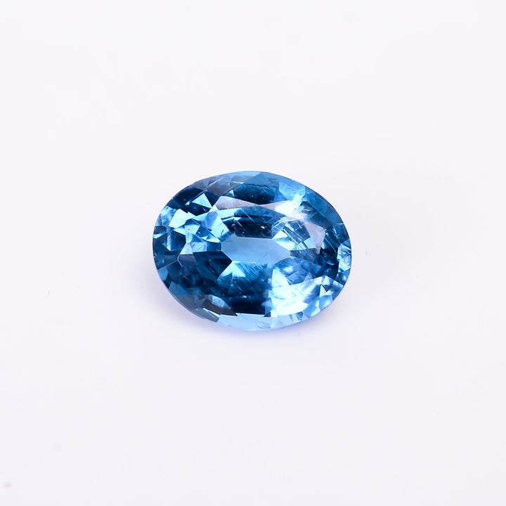 natural blue kyanite oval shape cut stone loose gemstone