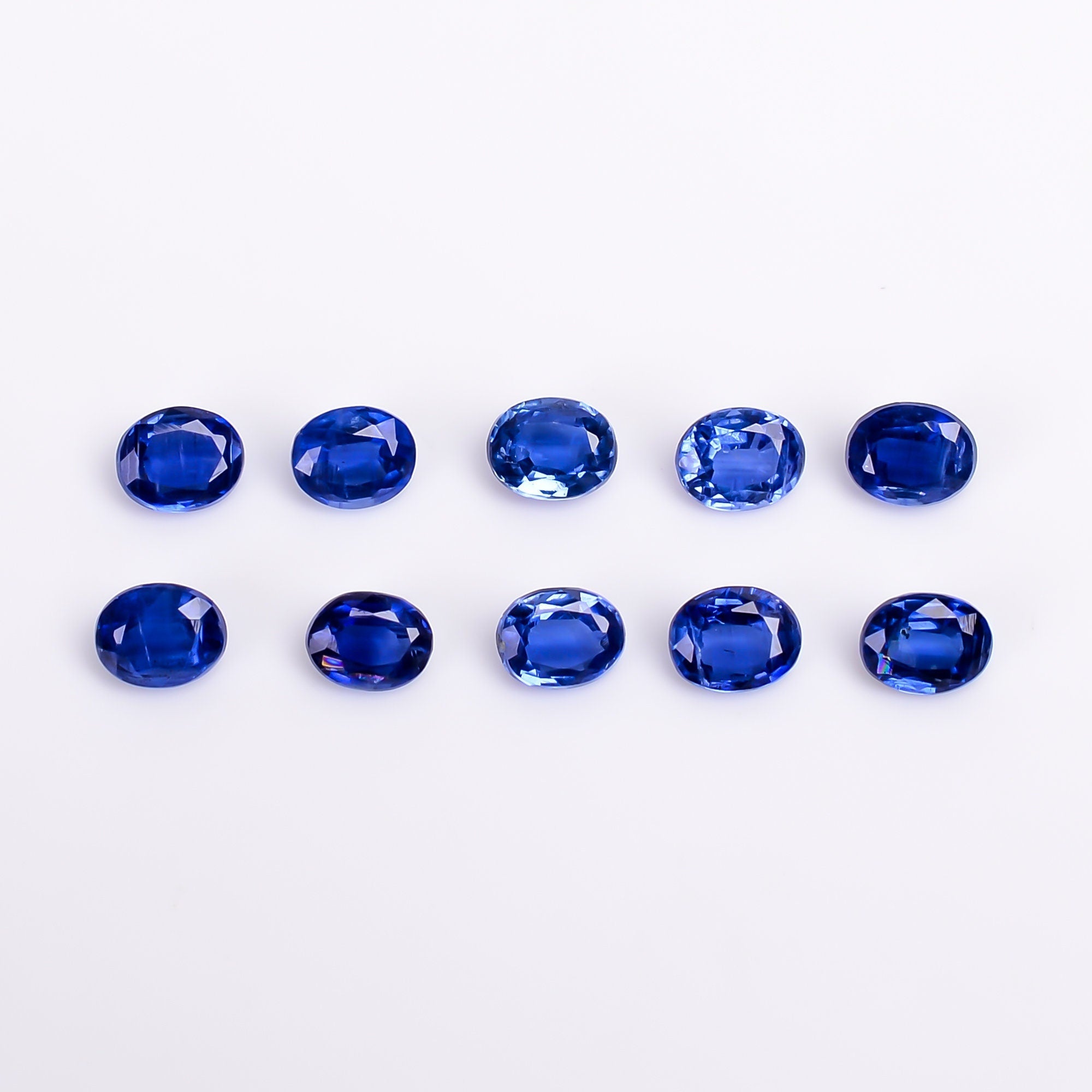 blue kyanite oval shape cut stone loose gemstone 10 pcs