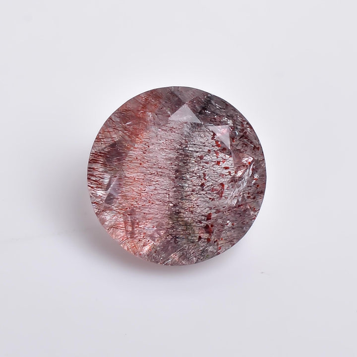 natural elestial quartz round shape cut stone loose gemstone
