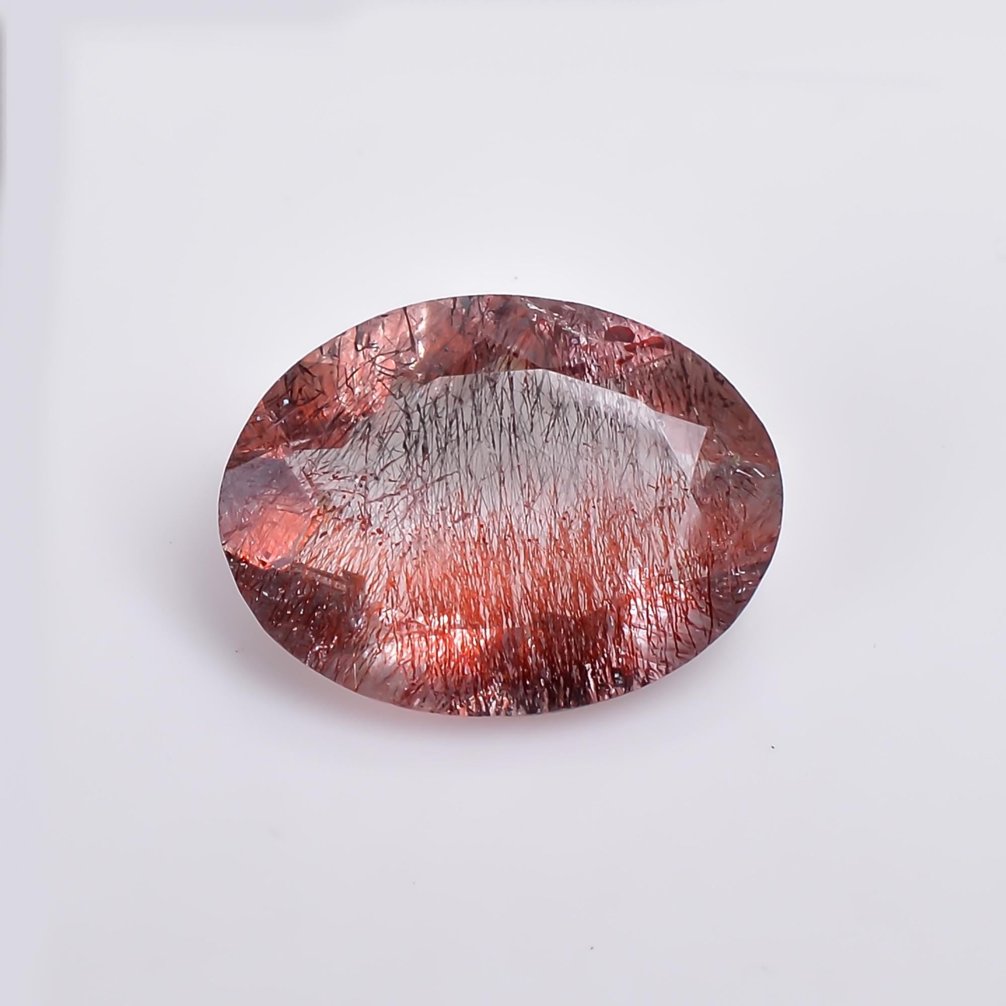 elestial quartz oval shape natrual cut stone loose gemstone