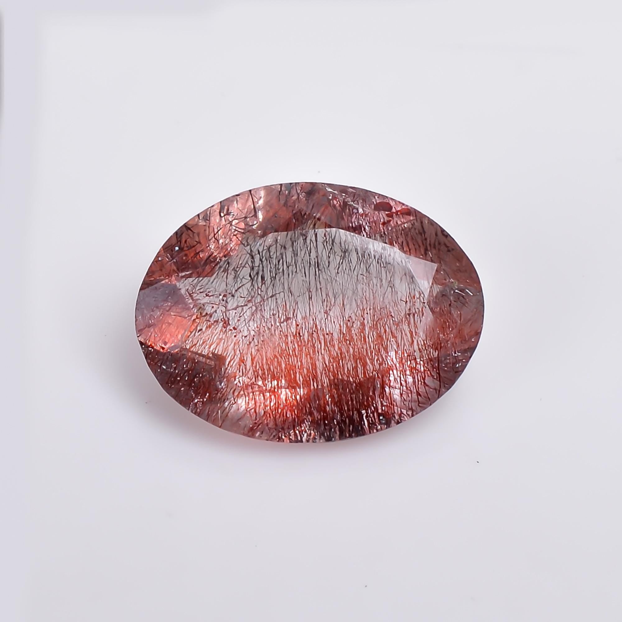 elestial quartz oval shape natrual cut stone loose gemstone