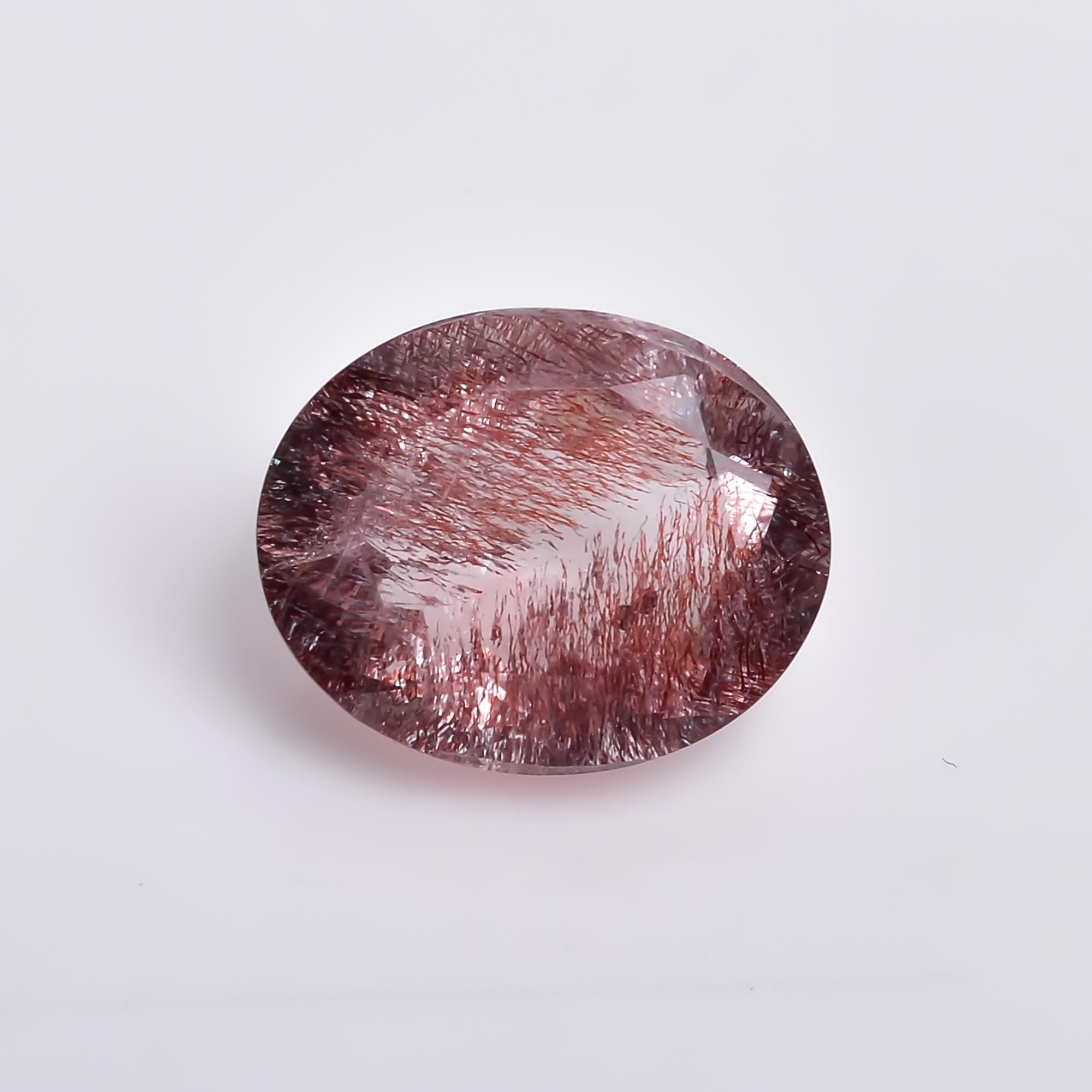 elestial quartz oval shape natural cut stone loose gemstone