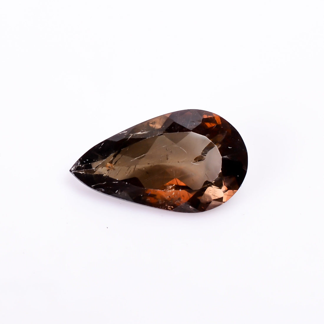 axinite pear shape cut stone loose gemstone