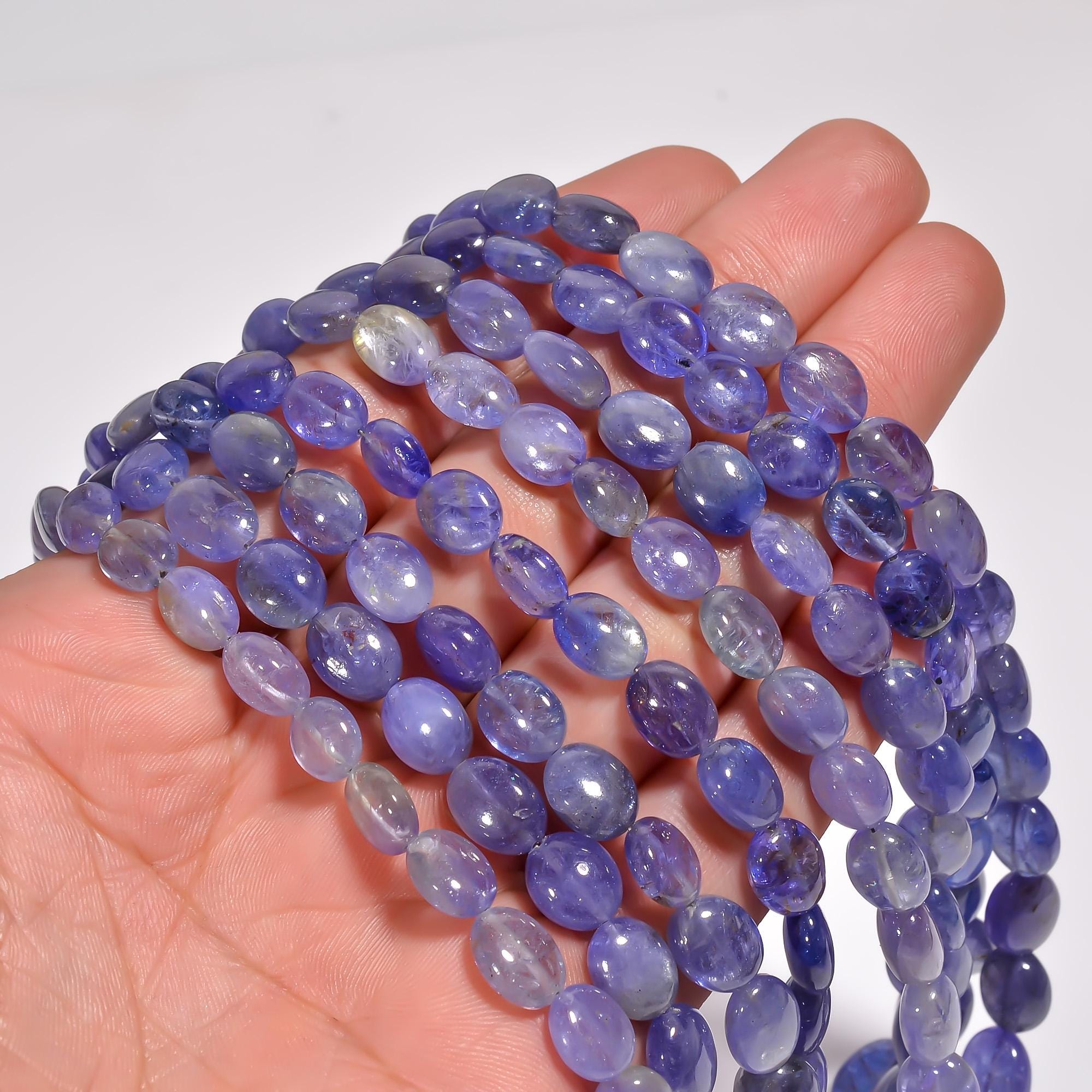 tanzanite natural gemstone oval shape smooth 
