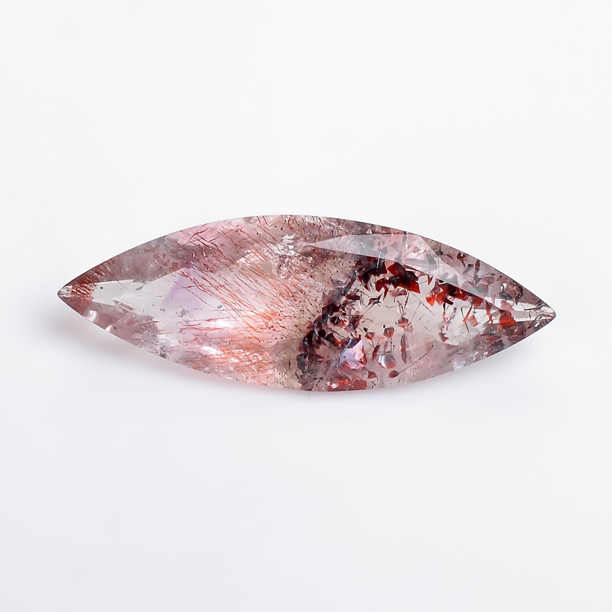 elestial quartz natural marquise shape cut stone loose gemstone