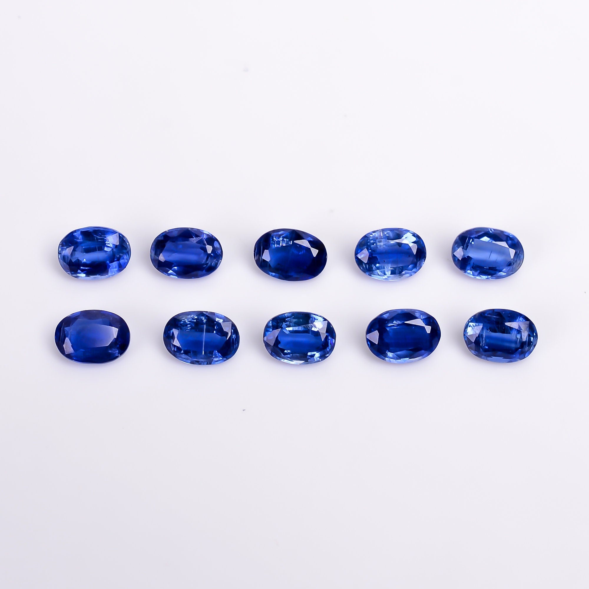 blue kyanite oval shape cut stone loose gemstone 10 pcs