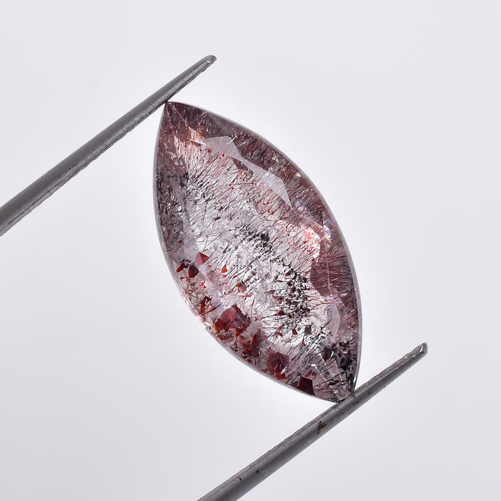 elestial quartz marquise shape natural cut stone loose gemstone