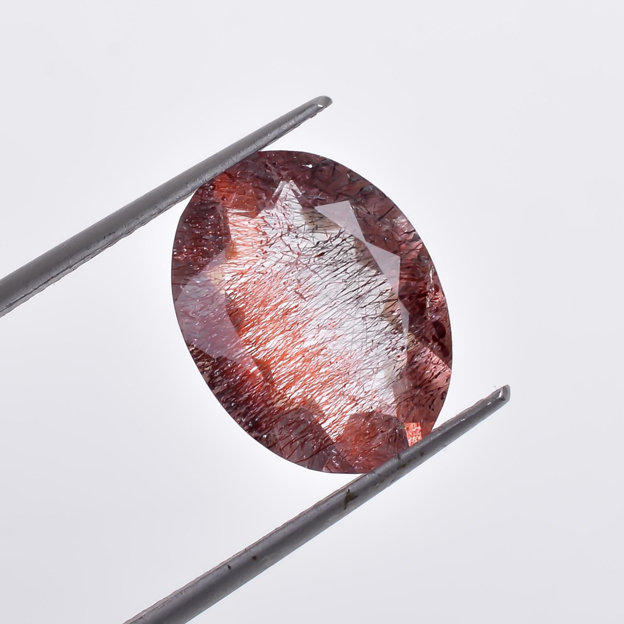 elestial quartz oval shape natrual cut stone loose gemstone