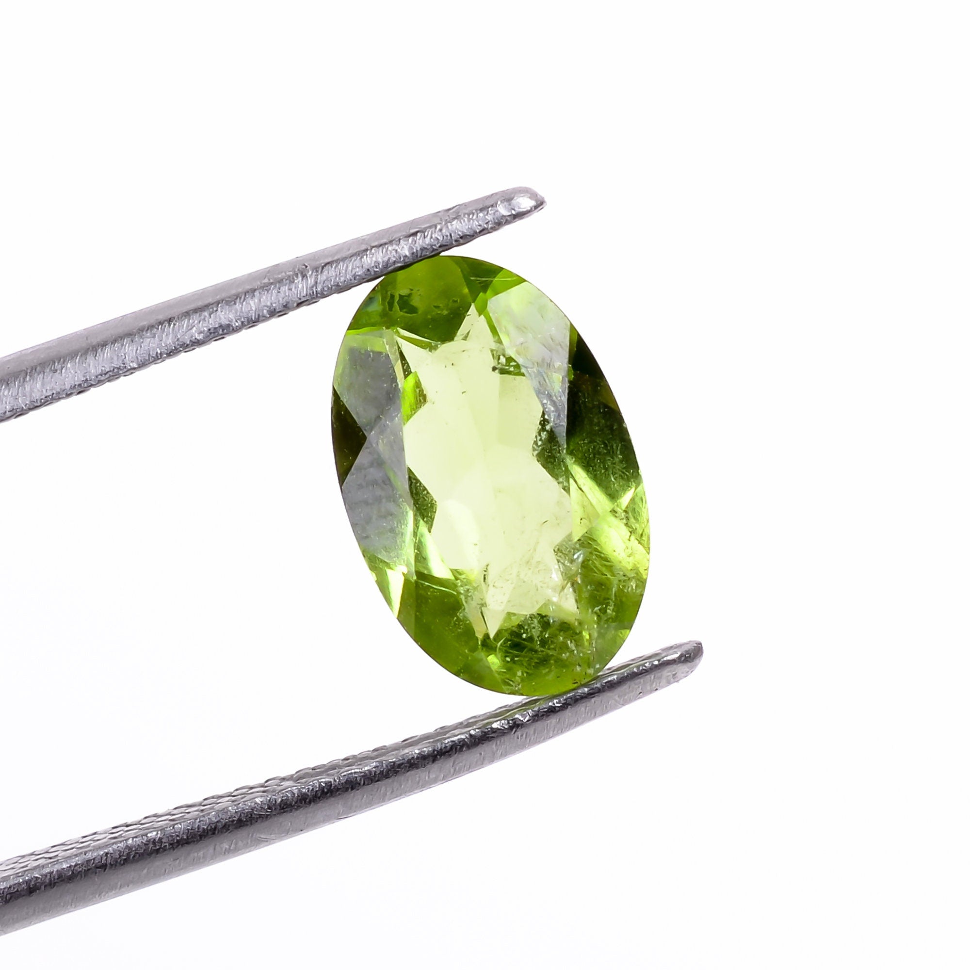 peridot natural oval shape cut stone loose gemstone