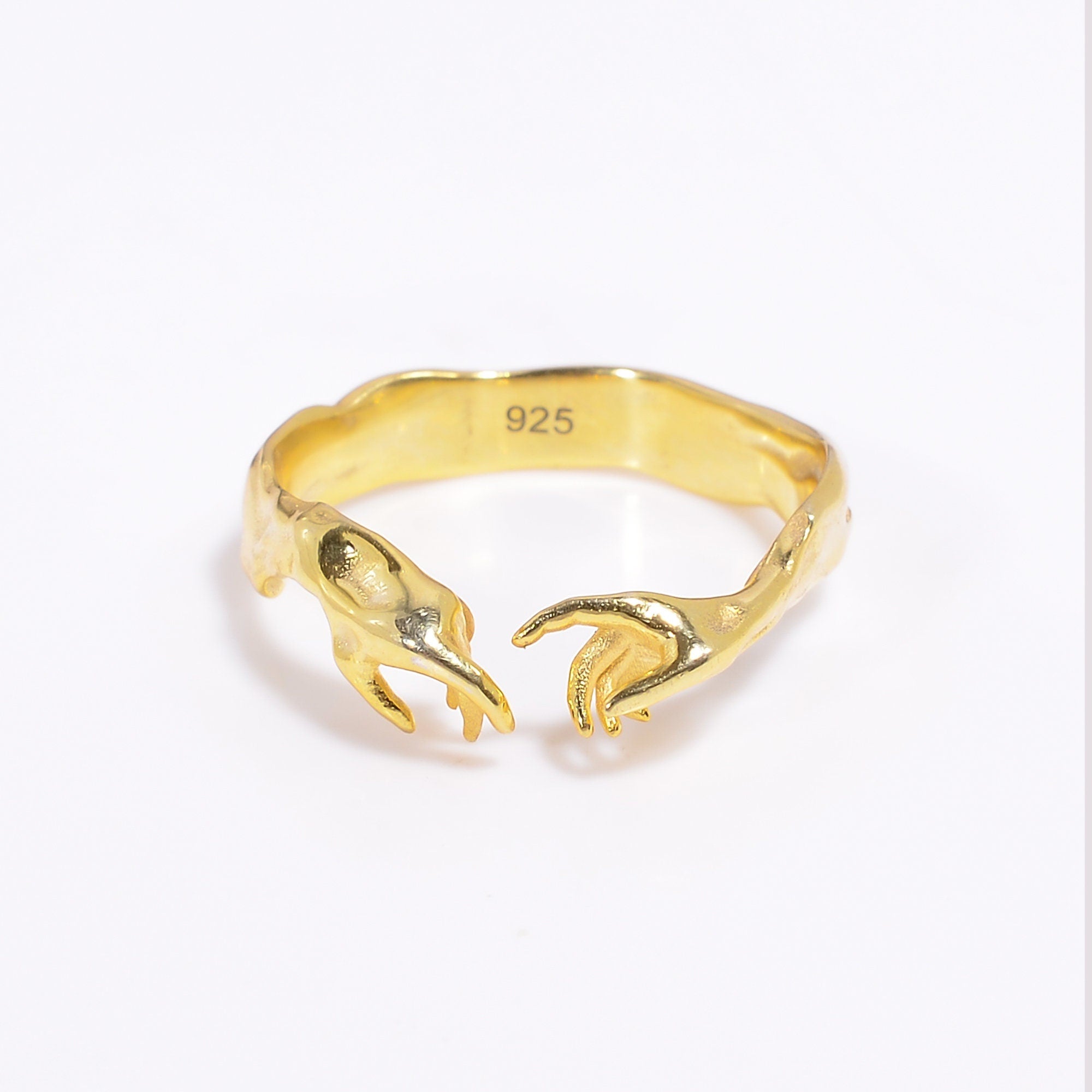 hand of god giving life to adam 925 sterling silver ring y 7783 7785