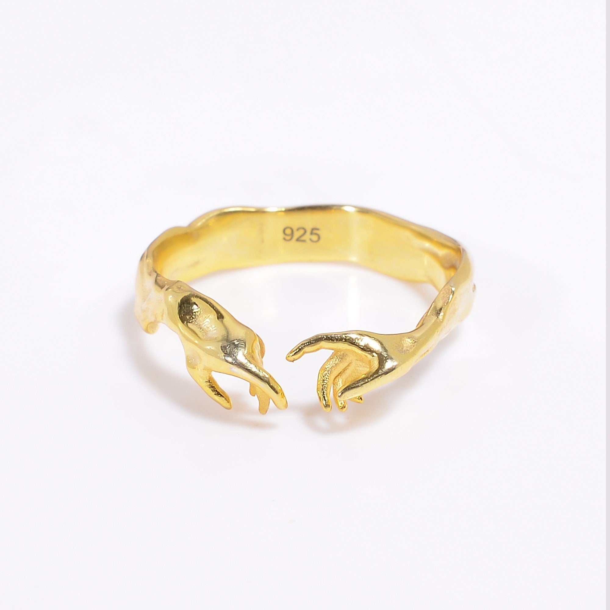 hand of god giving life to adam 925 sterling silver ring y 7783 7785