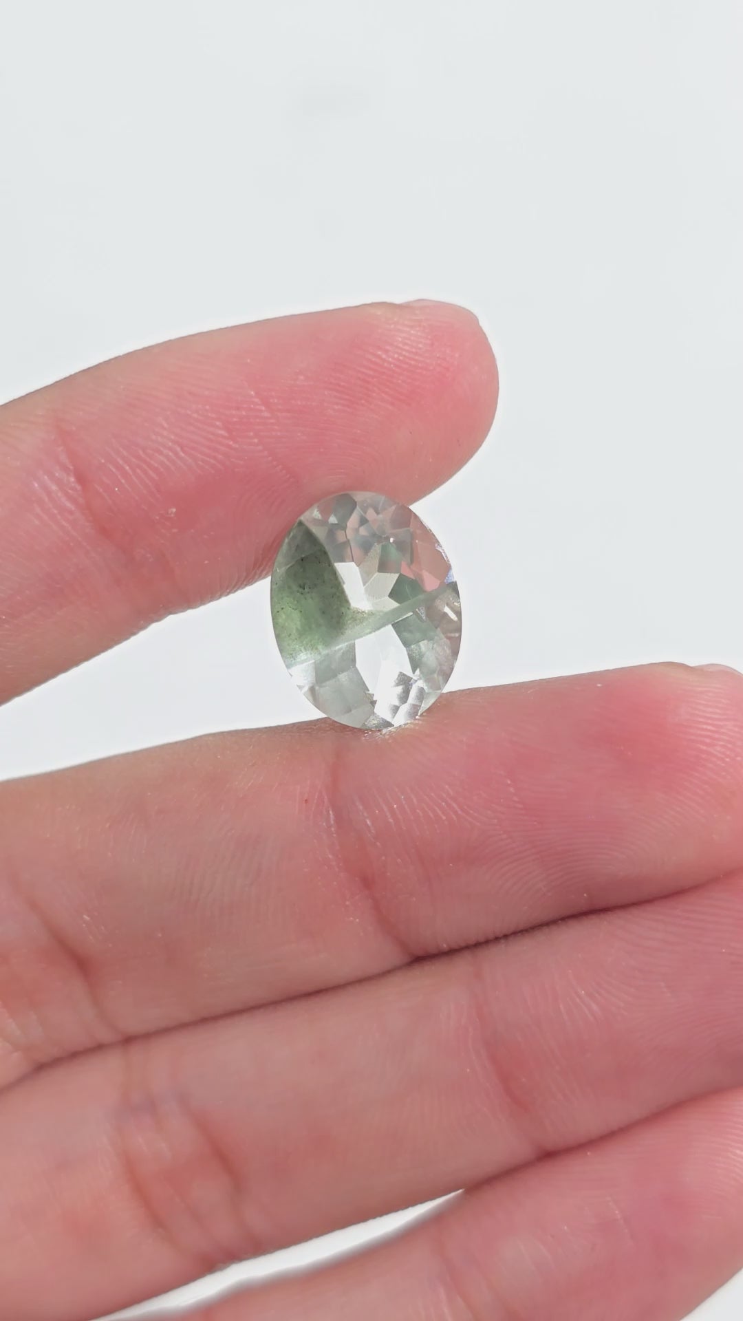 Green Phantom Quartz Oval Shape Cut Stone Loose Gemstone For Making Jewelry 6 Ct. 13X10X7 mm Y-9386