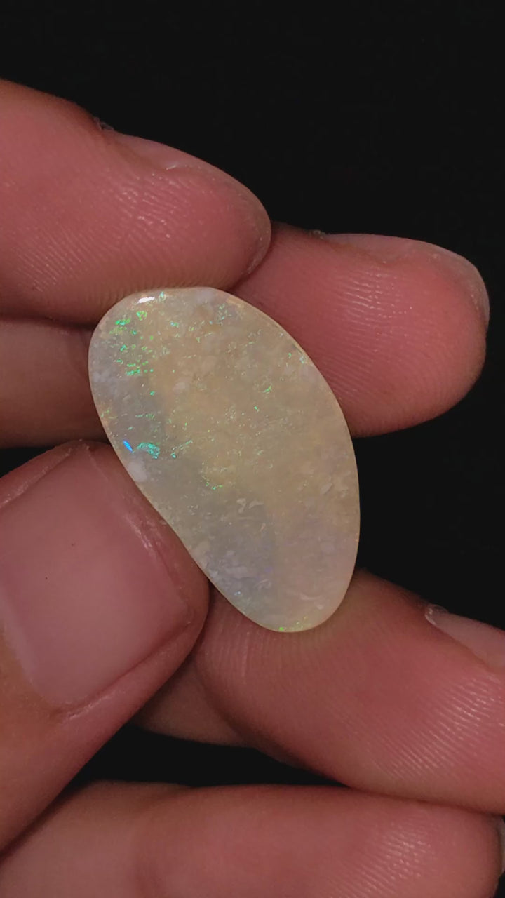 Natural Australian Opal Fancy Shape Cabochon Loose Gemstone For Making Jewelry 23X12X2 mm 4.5 Ct. OP-705