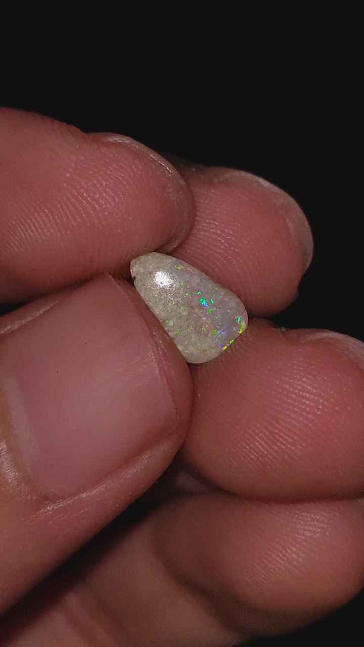 Natural Australian Opal Fancy Shape Cabochon Loose Gemstone For Making Jewelry 9X6X2 mm 1 Ct. OP-714