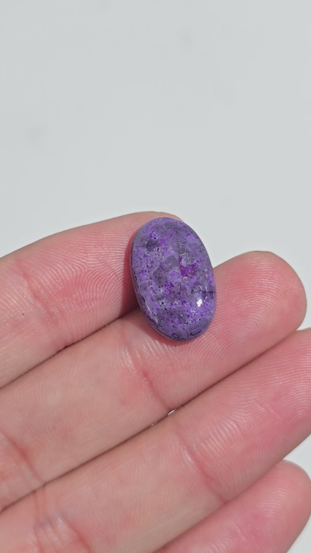 Sugilite Oval Shape Cabochon Loose Gemstone For Making Jewelry 8.5 Ct. 18X11X4 mm Y-9294