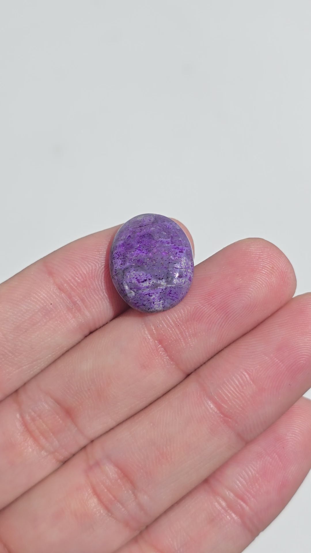 Sugilite Oval Shape Cabochon Loose Gemstone For Making Jewelry 10.5 Ct. 17X14X5 mm Y-9298