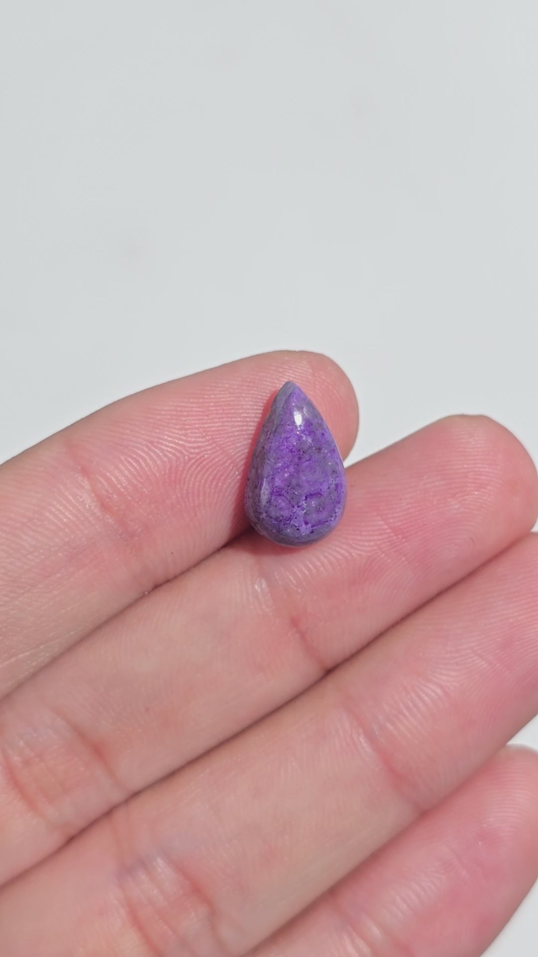 Sugilite Pear Shape Cabochon Loose Gemstone For Making Jewelry 4.5 Ct. 14X8X5 mm Y-9315
