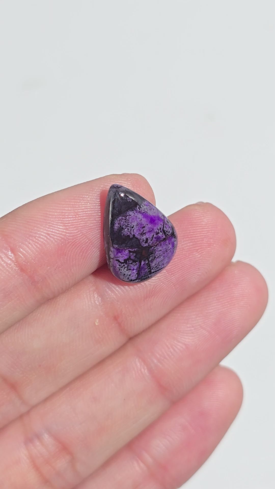 Sugilite Pear Shape Cabochon Loose Gemstone For Making Jewelry 7 Ct. 17X12X3 mm Y-9329