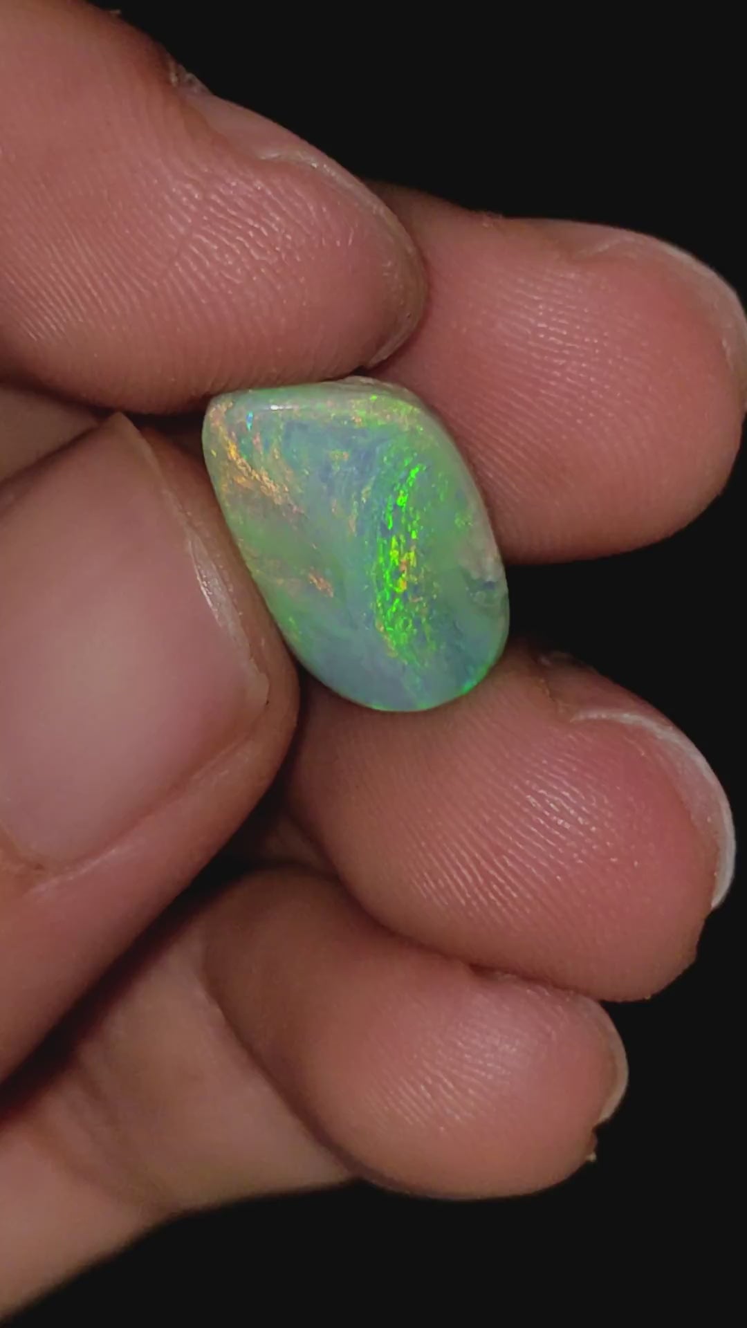 Natural Australian Opal Fancy Shape Cabochon Loose Gemstone For Making Jewelry 13X8X3 mm 3 Ct. OP-653