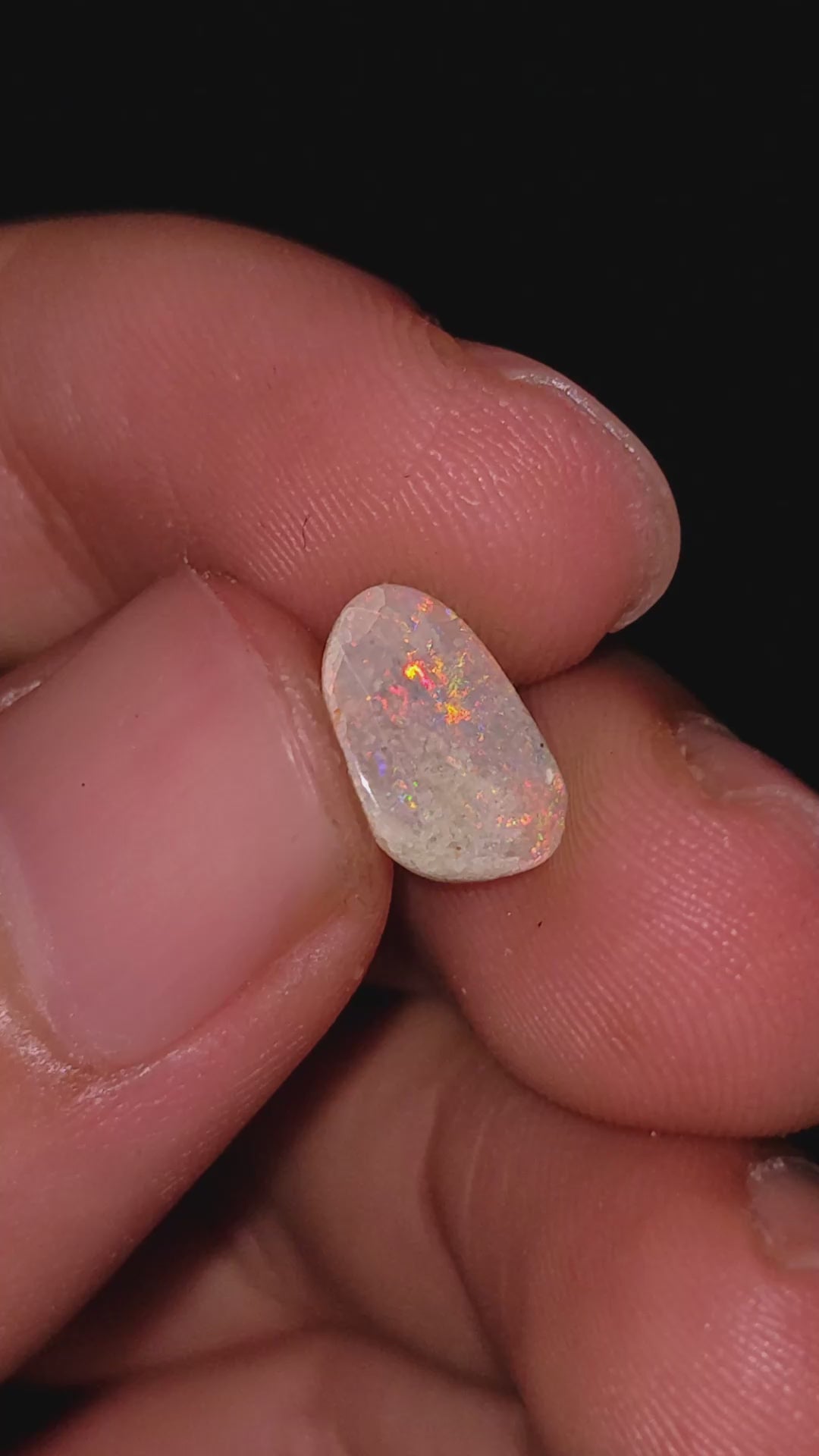 Natural Australian Opal Fancy Shape Cabochon Loose Gemstone For Making Jewelry 10X7X1 mm 1 Ct. OP-720