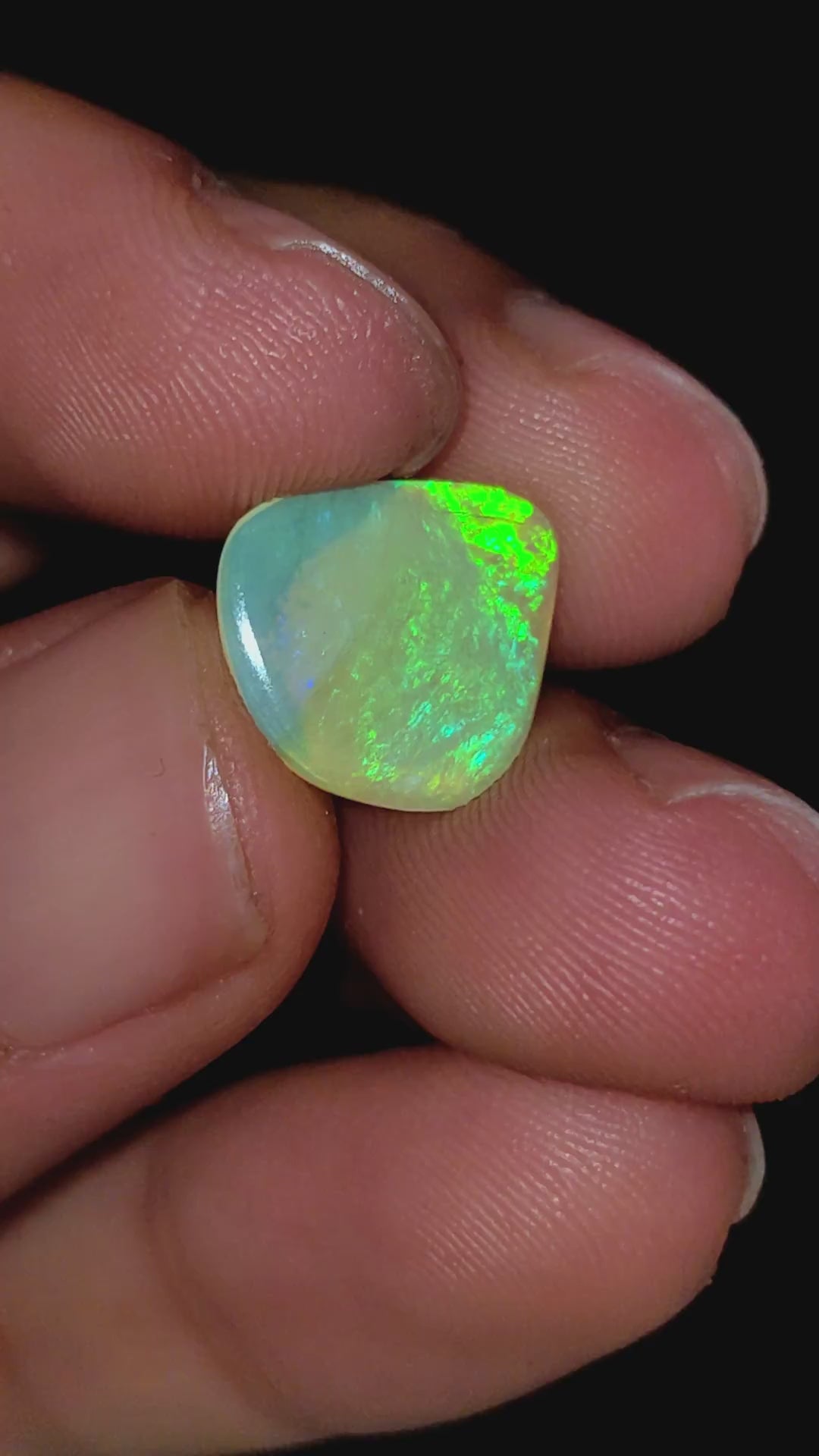 Natural Australian Opal Fancy Shape Cabochon Loose Gemstone For Making Jewelry 11X10X2 mm 2 Ct. OP-621