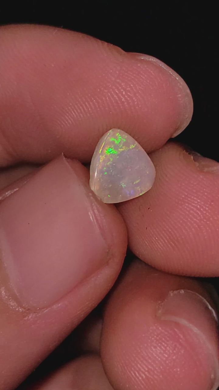 Natural Australian Opal Triangle Shape Cabochon Loose Gemstone For Making Jewelry 7X7X2 mm 1 Ct. OP-725