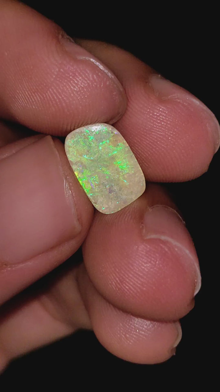 Natural Australian Opal Fancy Shape Cabochon Loose Gemstone For Making Jewelry 10X7X2 mm 1 Ct. OP-632