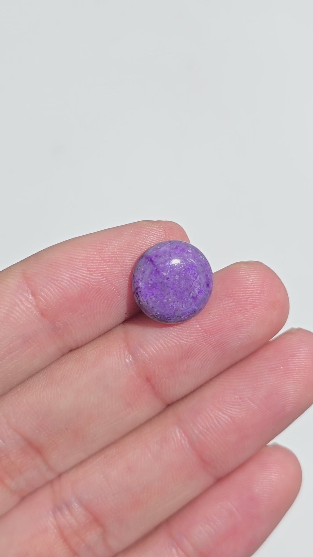 Sugilite Round Shape Cabochon Loose Gemstone For Making Jewelry 6 Ct. 12X12X5 mm Y-9299