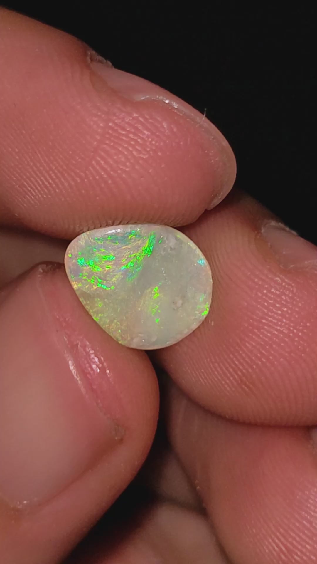 Natural Australian Opal Fancy Shape Cabochon Loose Gemstone For Making Jewelry 10X8X1 mm 1 Ct. OP-694