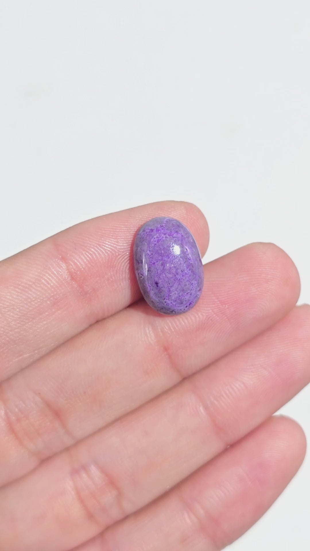 Sugilite Oval Shape Cabochon Loose Gemstone For Making Jewelry 7 Ct. 15X10X4 mm Y-9344