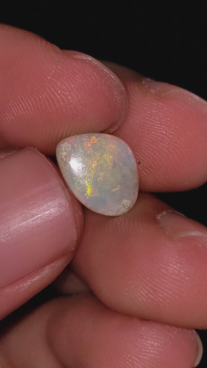 Natural Australian Opal Fancy Shape Cabochon Loose Gemstone For Making Jewelry 10X8X2 mm 1 Ct. OP-688