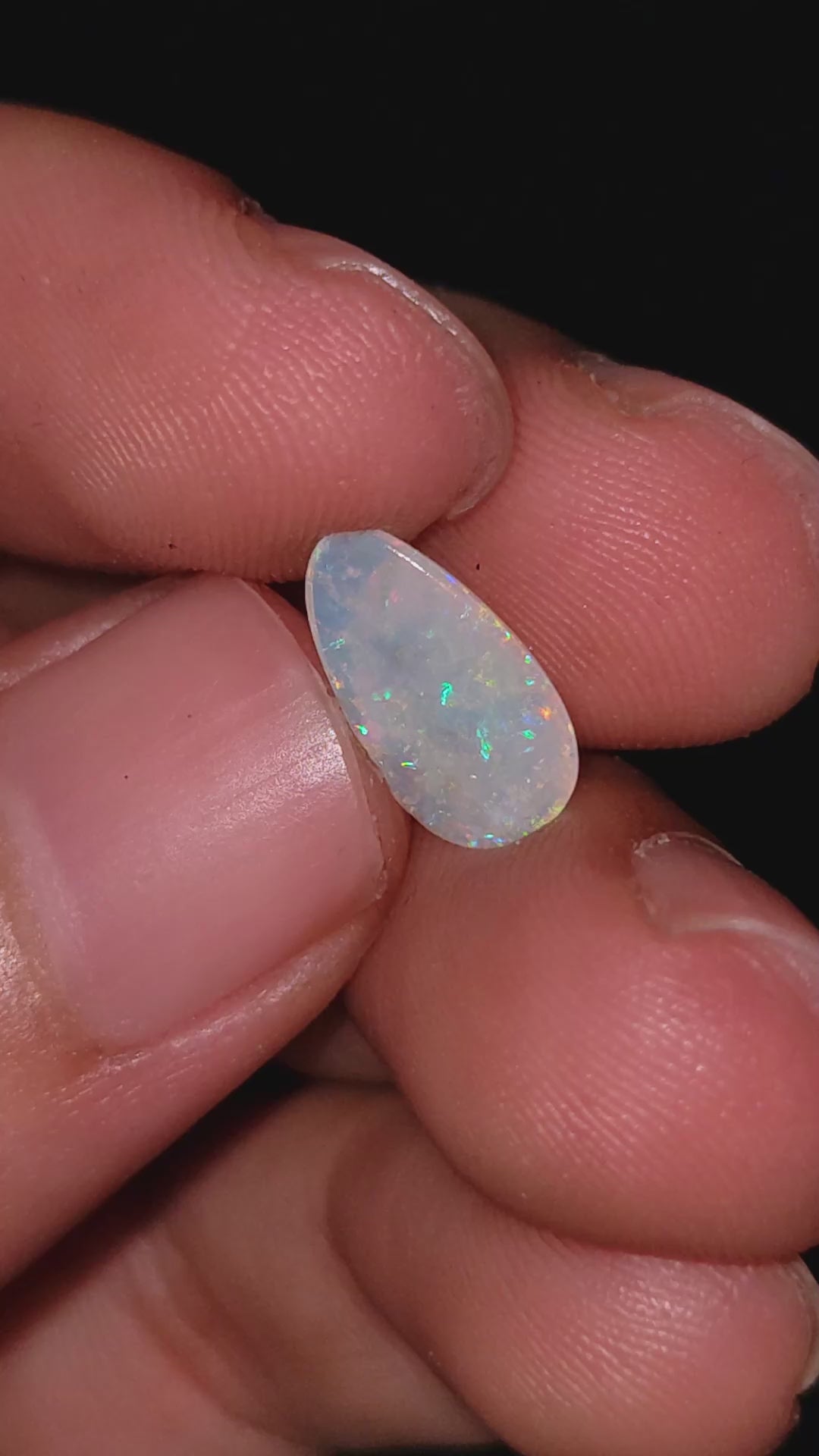 Natural Australian Opal Fancy Shape Cabochon Loose Gemstone For Making Jewelry 11X7X1 mm 1 Ct. OP-719