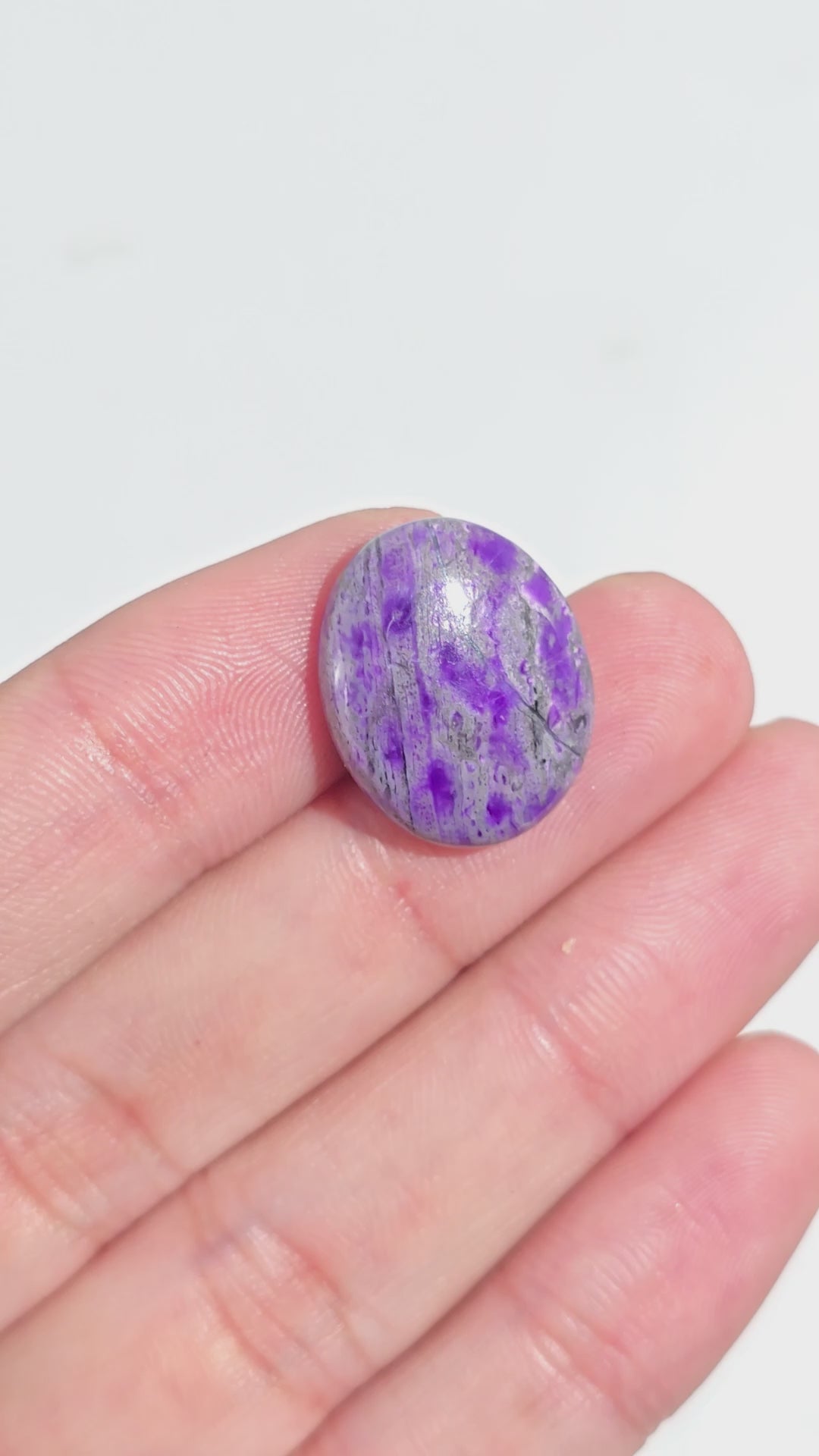 Sugilite Oval Shape Cabochon Loose Gemstone For Making Jewelry 11.5 Ct. 19X15X5 mm Y-9328