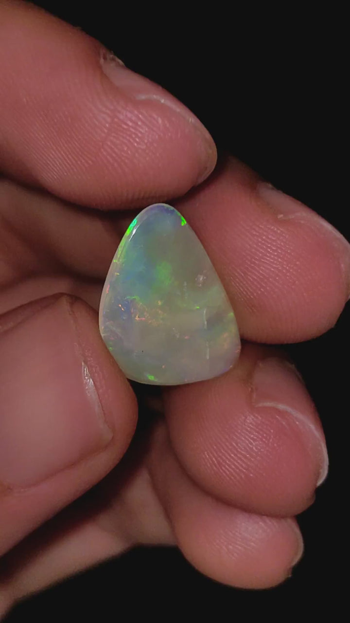Natural Australian Opal Fancy Shape Cabochon Loose Gemstone For Making Jewelry 17X11X1 mm 2 Ct. OP-643