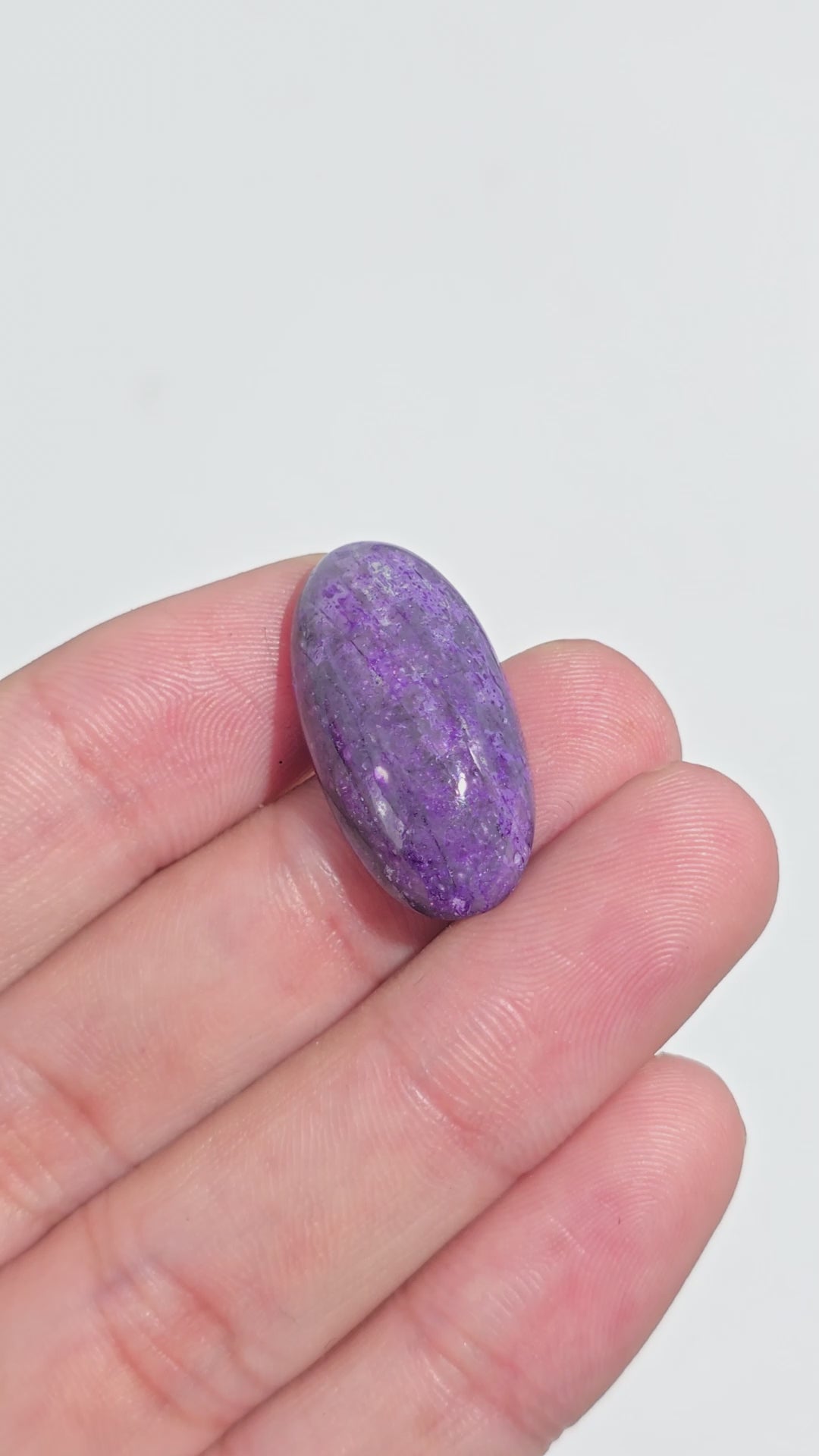 Sugilite Oval Shape Cabochon Loose Gemstone For Making Jewelry 17 Ct. 25X13X6 mm Y-9301