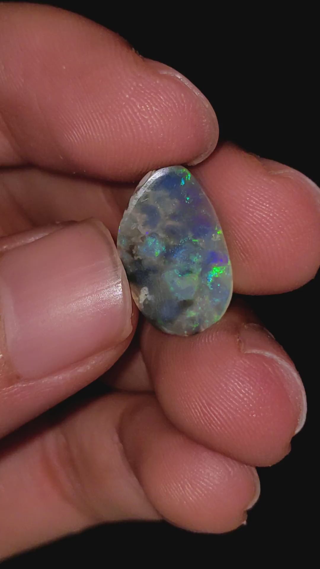 Natural Australian Opal Fancy Shape Cabochon Loose Gemstone For Making Jewelry 16X10X1 mm 1.5 Ct. OP-652