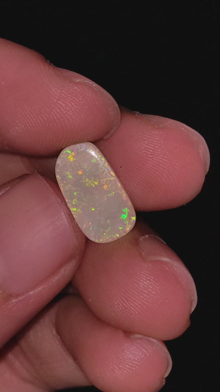 Natural Australian Opal Fancy Shape Cabochon Loose Gemstone For Making Jewelry 13X7X2 mm 2 Ct. OP-708
