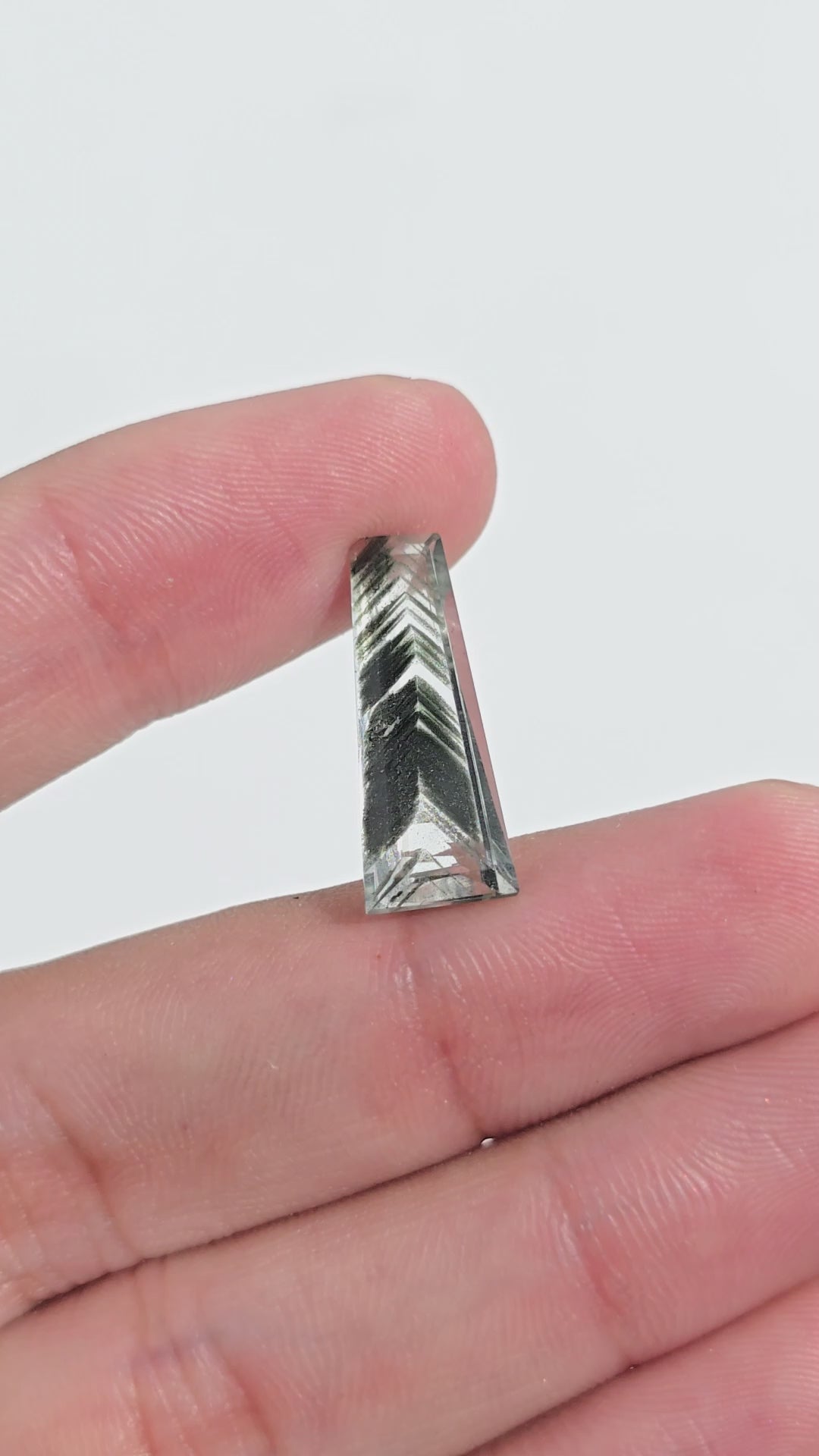 Green Phantom Quartz Fancy Shape Cut Stone Loose Gemstone For Making Jewelry 5 Ct. 21X8X4 mm Y-9400